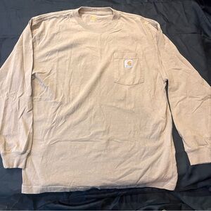 Carhartt Men's Khaki Long Sleeve Shirt